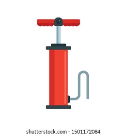 Car air pump icon. Flat illustration of car air pump vector icon for web design