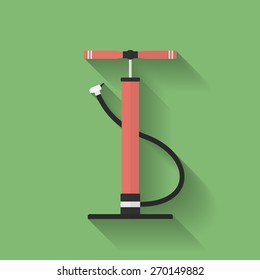 Car air pump icon. Flat style