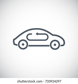 car airflow vector icon