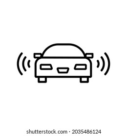 Car alarm icon, design vector illustration.