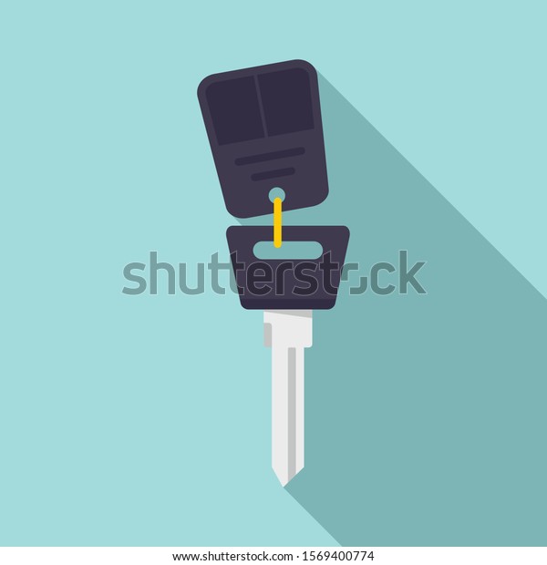 Car alarm icon. Flat illustration of car alarm\
vector icon for web design