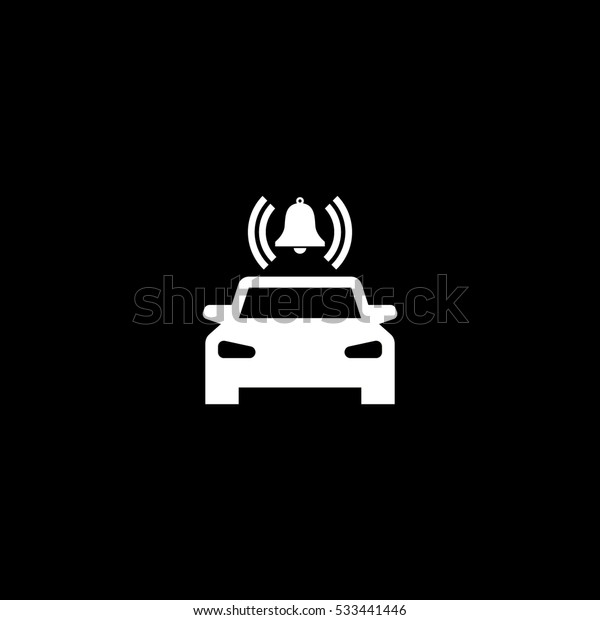 car alarm icon,
isolated, white background