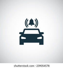 Car Alarm Icon On White Background 