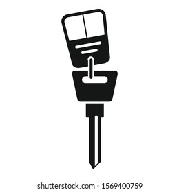 Car alarm icon. Simple illustration of car alarm vector icon for web design isolated on white background