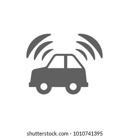 Car alarm icon in trendy flat style isolated on white background. Symbol for your web site design, logo, app, UI. Vector illustration, EPS