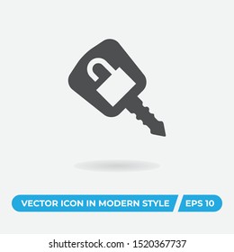 Car alarm key vector icon, simple sign for web site and mobile app.