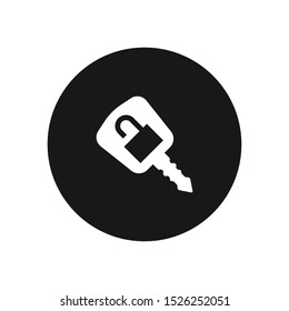 Car alarm key vector icon, simple sign for web site and mobile app.