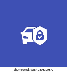 car alarm, protection vector icon