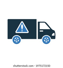 Car alert warning van icon