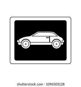 car allowed sign
