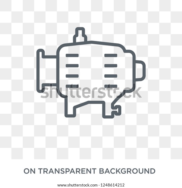 car alternator icon. car alternator design\
concept from Car parts collection. Simple element vector\
illustration on transparent\
background.