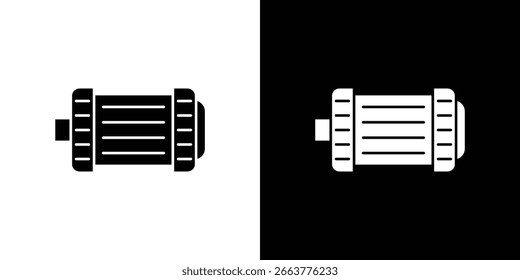 Ícone alternador de carro ilustração em estilo plano. ícone modelo cor editável.