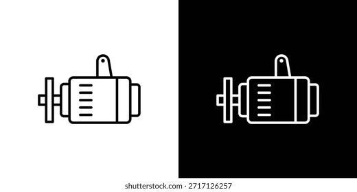 Icono del alternador del coche, muestra del Vector del contorno, Descarga del diseño del logotipo