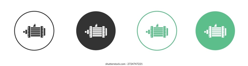 Pictogramas de iconos de alternador de coche. Vector EPS 10