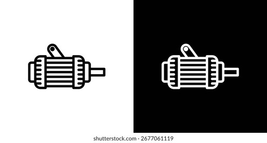 Car alternator icon. Simple thin line, outline vectors