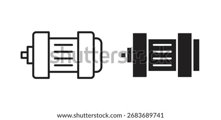 Car alternator icon symbol shape. vector symbols.