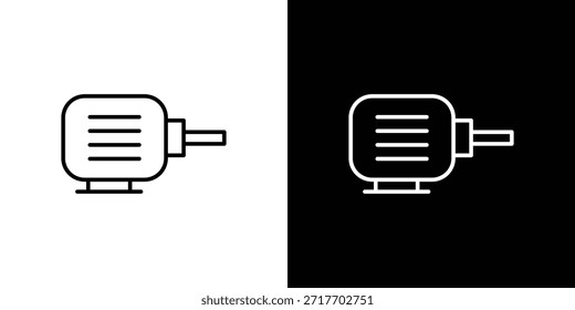 Icono del alternador del coche. Iconos de web lineal delgado