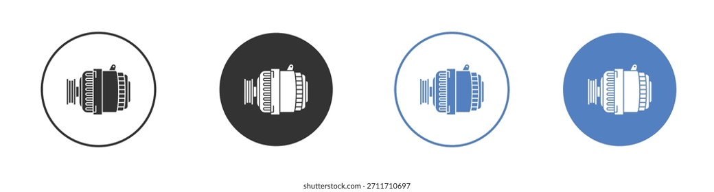 Ilustración de Arte vectorial de icono de alternador de coche. para concepto móvil y Diseños web