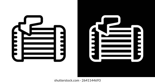 Car alternator icon vector simple element illustration editable