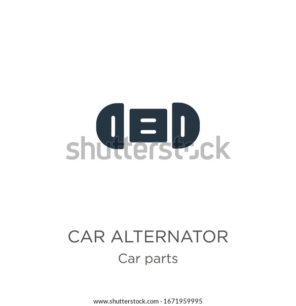 Car alternator icon vector. Trendy flat car\
alternator icon from car parts collection isolated on white\
background. Vector illustration can be used for web and mobile\
graphic design, logo,\
eps10