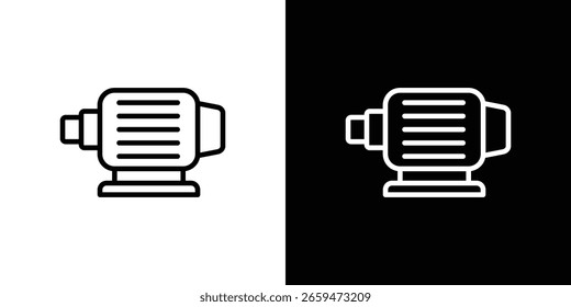 Icono del alternador del coche para el Sitio web, estilo elegante de la Plantilla del diseño del Vector