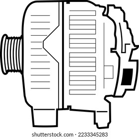 Automobil-Generator, einfaches Vektorbild