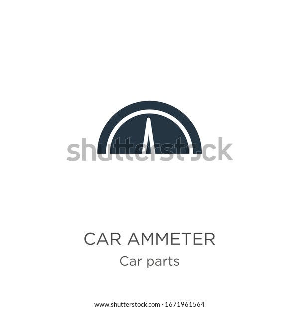 Car\
ammeter icon vector. Trendy flat car ammeter icon from car parts\
collection isolated on white background. Vector illustration can be\
used for web and mobile graphic design, logo,\
eps10