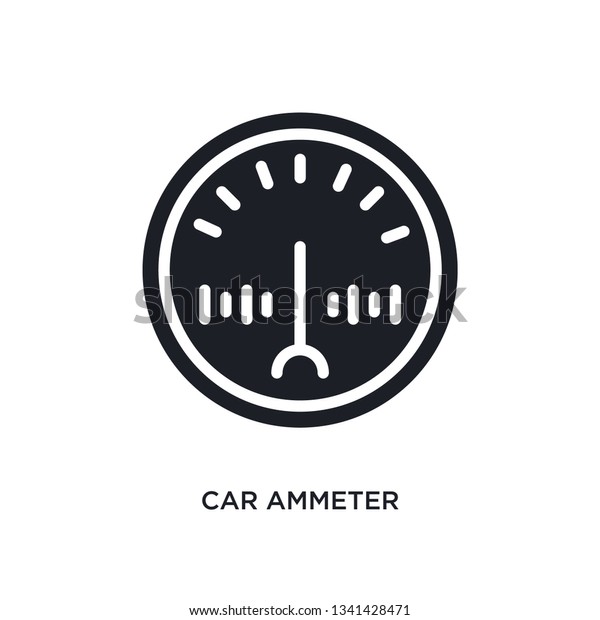 car\
ammeter isolated icon. simple element illustration from car parts\
concept icons. car ammeter editable logo sign symbol design on\
white background. can be use for web and\
mobile