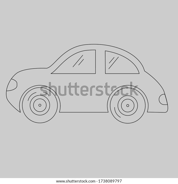 car\
animation vector. easy to use. without\
color