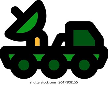 car antenna icon color style design