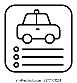 Car App vector icon. Can be used for printing, mobile and web applications.