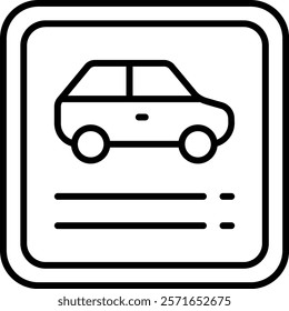 Car App vector icon. Can be used for printing, mobile and web applications.