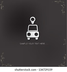 Car area sign,vector