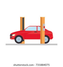 car with assembling machine