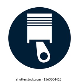 car assembly piece flat icon vector illustration design