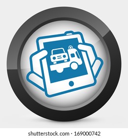 Car assistance icon