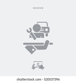 Car Assistance - Vector Web Icon