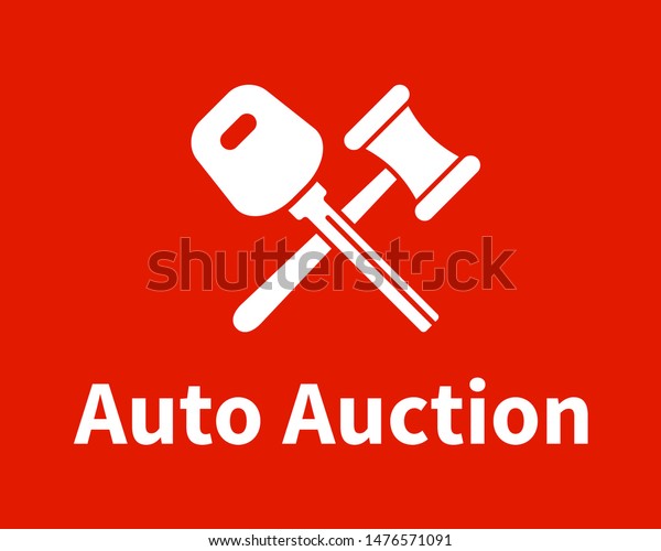 Car Auction Logo Design Company Emblem Stock Vector Royalty Free