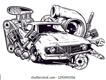 Car Auto Accessories Repair Tool Equipment Service