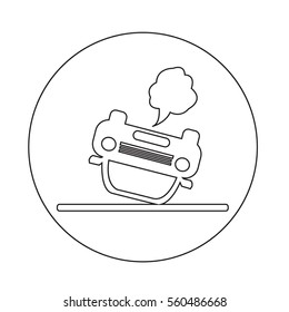car auto accident icon
