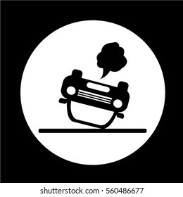 car auto accident icon