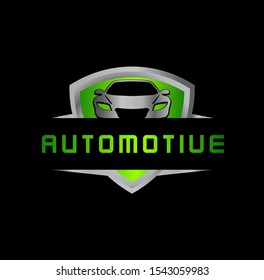 Car Auto Automotive Logo Green Template Stock Vector (royalty Free 