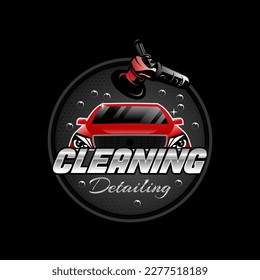 Car auto detailing service logo