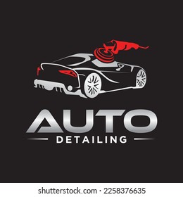 Car auto detailing servis logo design Illustration template