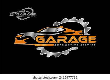 car auto garage concept premium logo design. perfect logo for the automotive industry