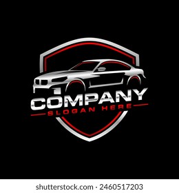 car auto garage concept premium logo design