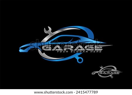 car auto garage concept premium logo design. perfect logo for the automotive industry