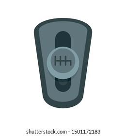 Car auto gearbox icon. Flat illustration of car auto gearbox vector icon for web design