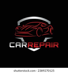 car auto repair logo template