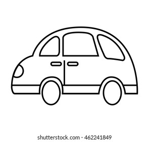 car auto sedan icon vector illustration design